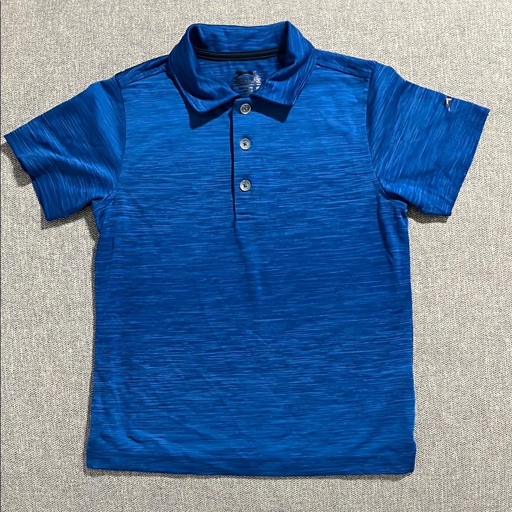 Slazenger Kids (5T) Royal Blue Short Sleeve Polo Shirt